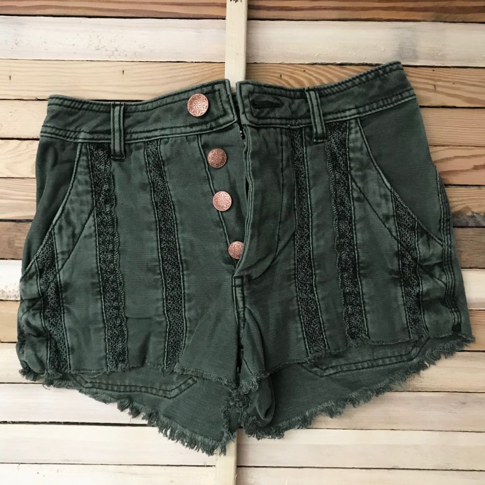 Free People Green Shorts